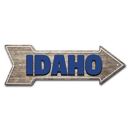 Idaho Arrow Sign Funny Home Decor 36in Wide